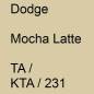 Preview: Dodge, Mocha Latte, TA / KTA / 231.